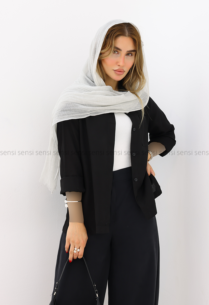 شومیز زنانه لایوسل بغل دکمه نما کد1006330